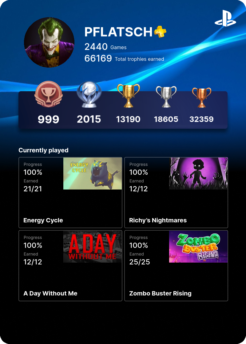 PlaystationProfile Preview